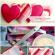 DIY valentines: papir, filt, slik, pom-poms